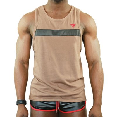 TOF Player Tank Top Taupe