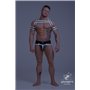 MASKULO - Rubber Harness with Biceps Bands Neon White
