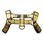 Addikt Smooth Leather Bulldog Harness: Gold