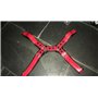 Soho Leather Harness Red/Black