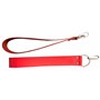 RED LEATHER LOOPS FOR SLING + 2 CARABINERS